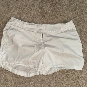 Vineyard Vines White Zip Fly Casual Shorts Women's 18